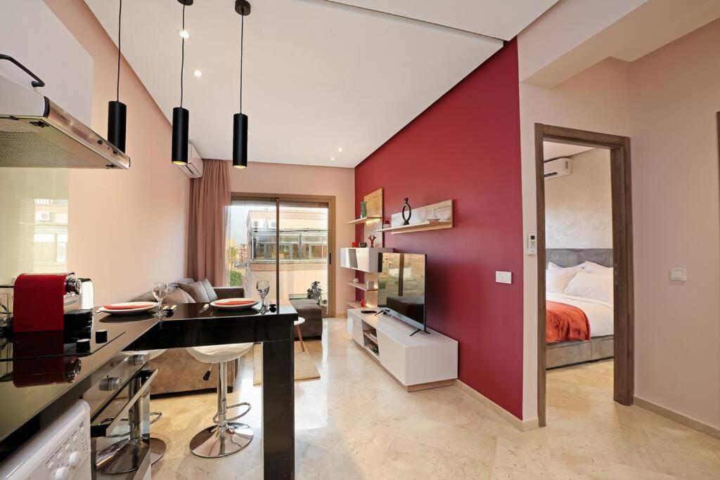 Elegant And Brand New Appart In Hypercenter Of Marrakech Marraquexe Exterior foto